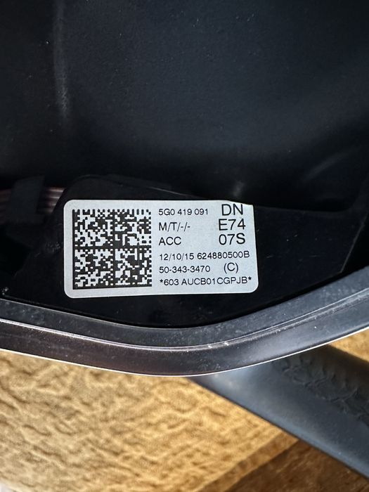 Volan VW Passat B8, Golf 7, Sharan, Touran, Tiguan : 5G0419091DN