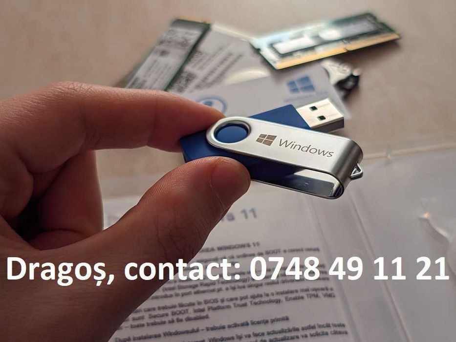 Stick-uri noi nouțe cu Windows 10, 11 Home sau Pro. Licență retail.