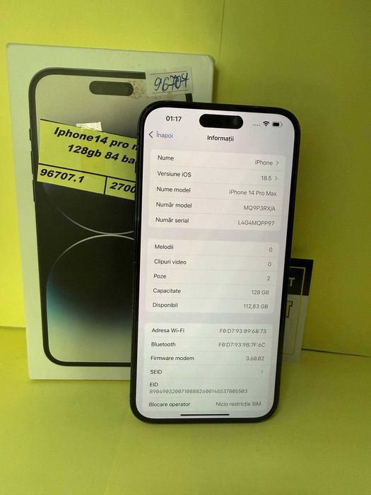 Iphone 14 pro Max (m3) staramanet