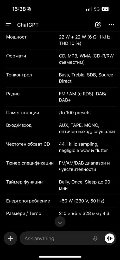 Мини система Denon RCD-M35DAB