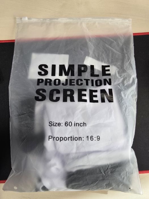 Pânză proiector aspect 16:9 de 60 inch