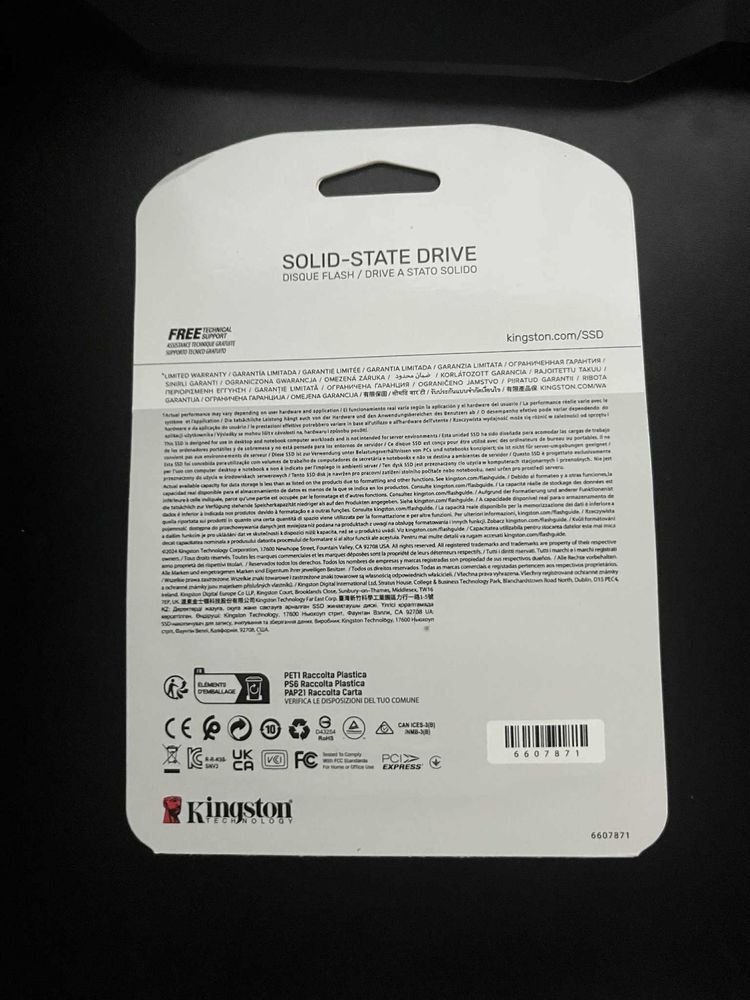 Ssd kingston чисто нови
