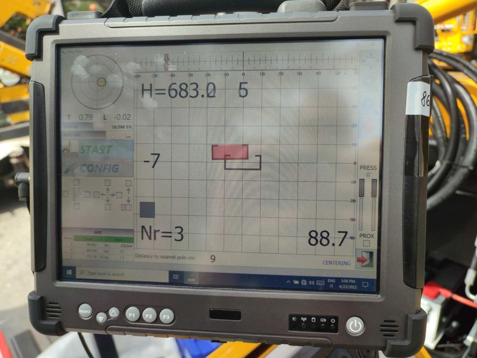 Sonetă, mașină de bătut stâlpi Orteco HD 1500 utilizată