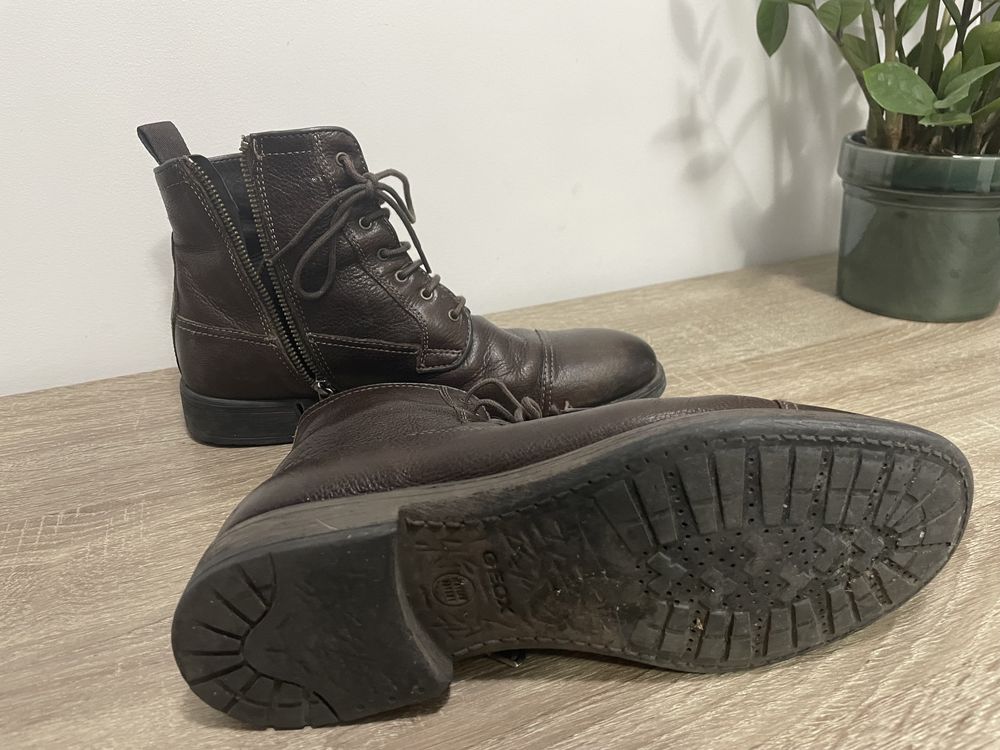 Ghete piele maro Geox 40