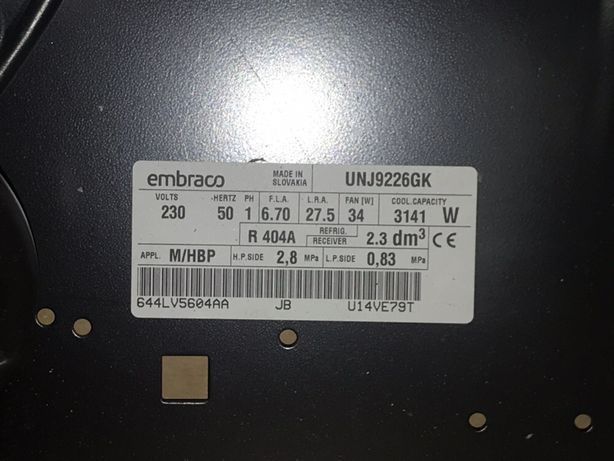 Agregat motor ulnj9232gk 2150w -10 compresor embraco vitrina frigorifi