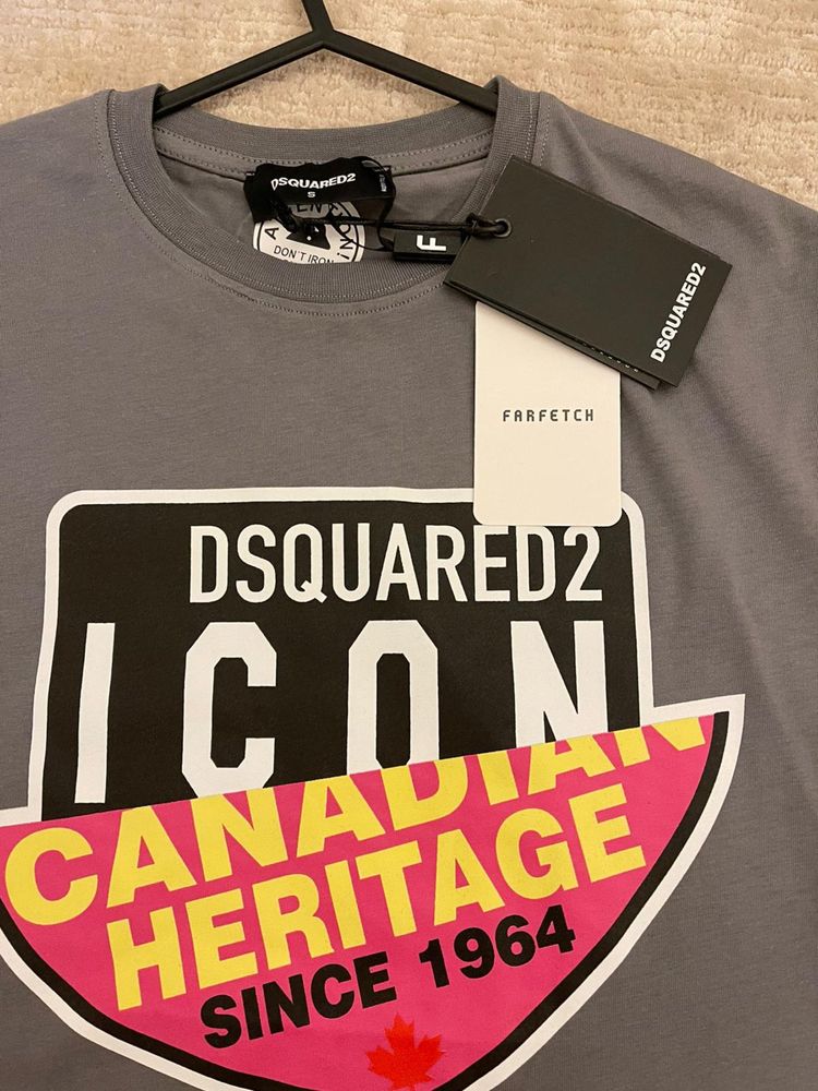 Tricou Dsquared2 Canadian Heritage gri