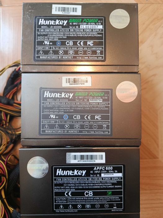 Продам не рабочий 3 штуки блок питания Huntkey