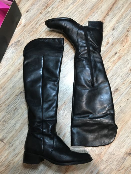 Cizme lungi din piele fabricate in Romania
