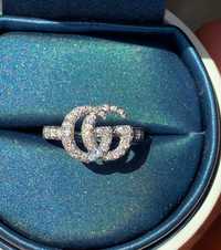 Inel din aur 18 k Gucci cu diamante!
