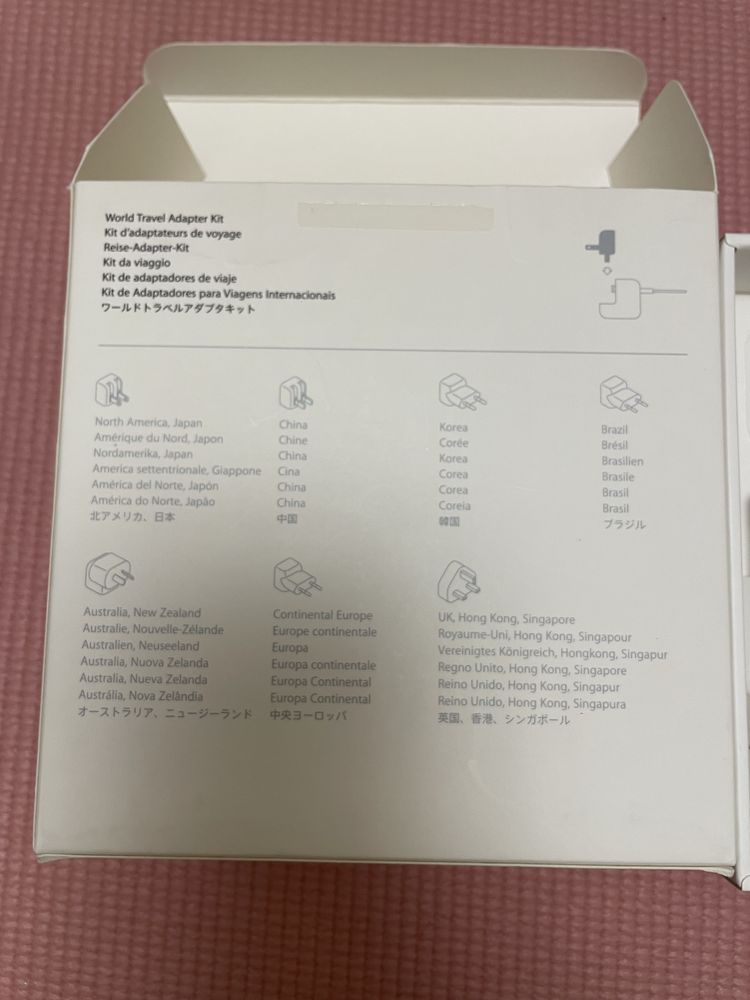 Набор международных адаптеров apple travel adapter kit