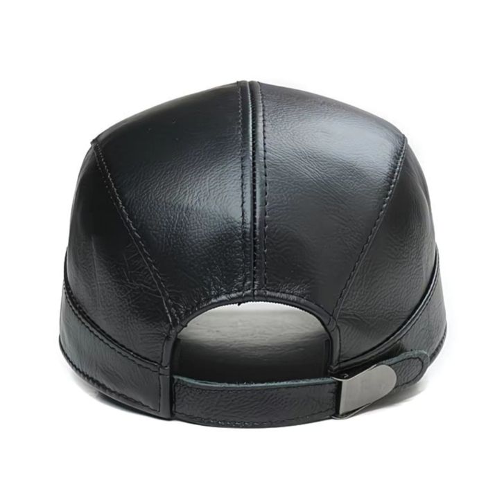Мужская кепка шапка из натуральной кожи мужской табий кожа хакийкий ко