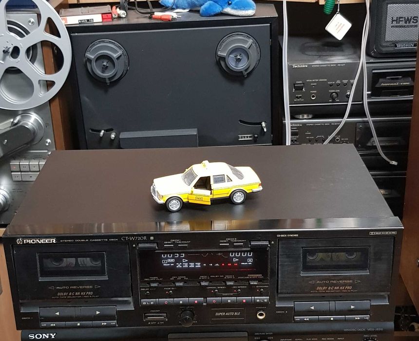 Casetofon Deck Stereo Vintage PIONEER CT W720R BLACK (DualRec) JAPAN