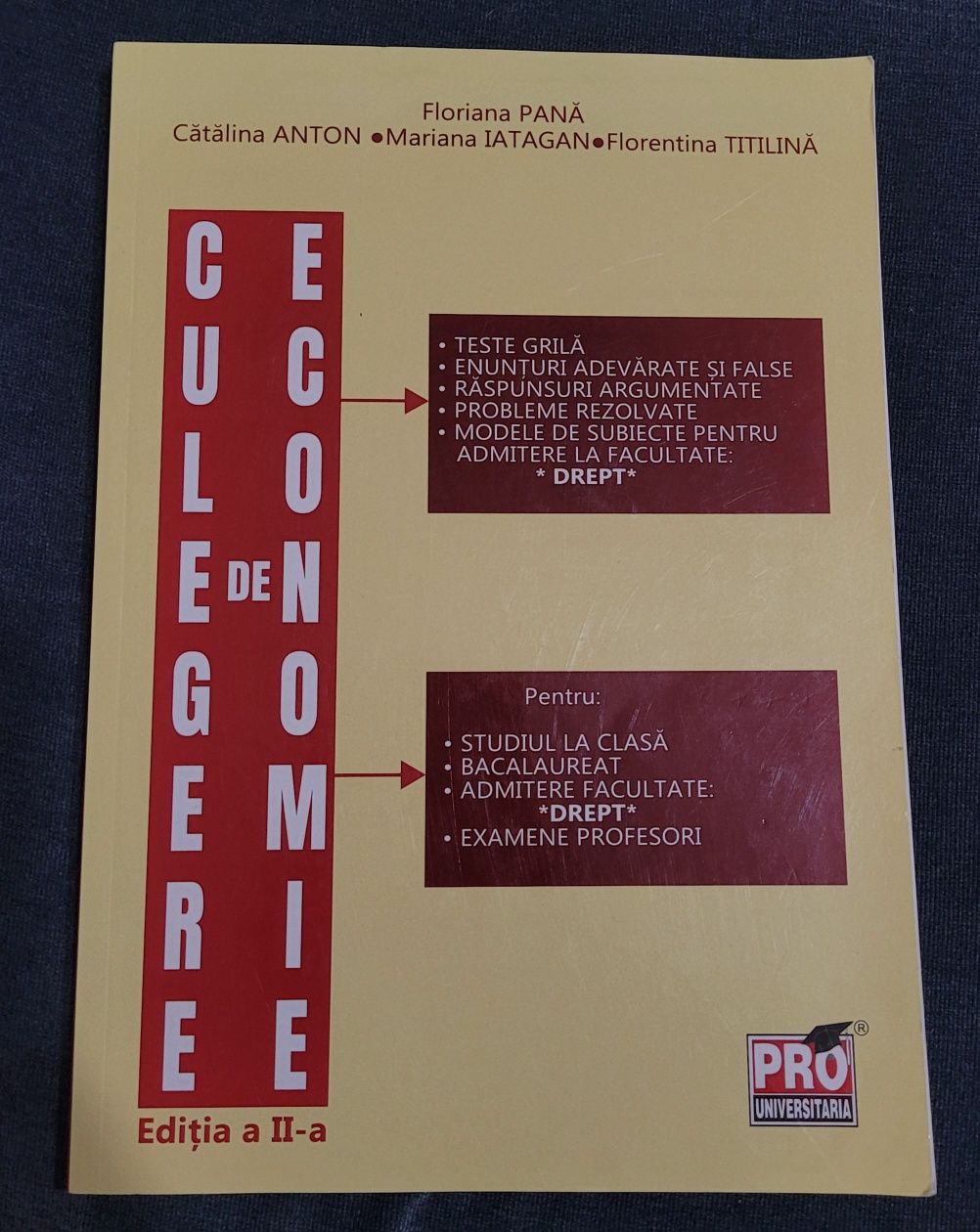 Vând cărți pregătire pentru admitere drept economie și gândire critică