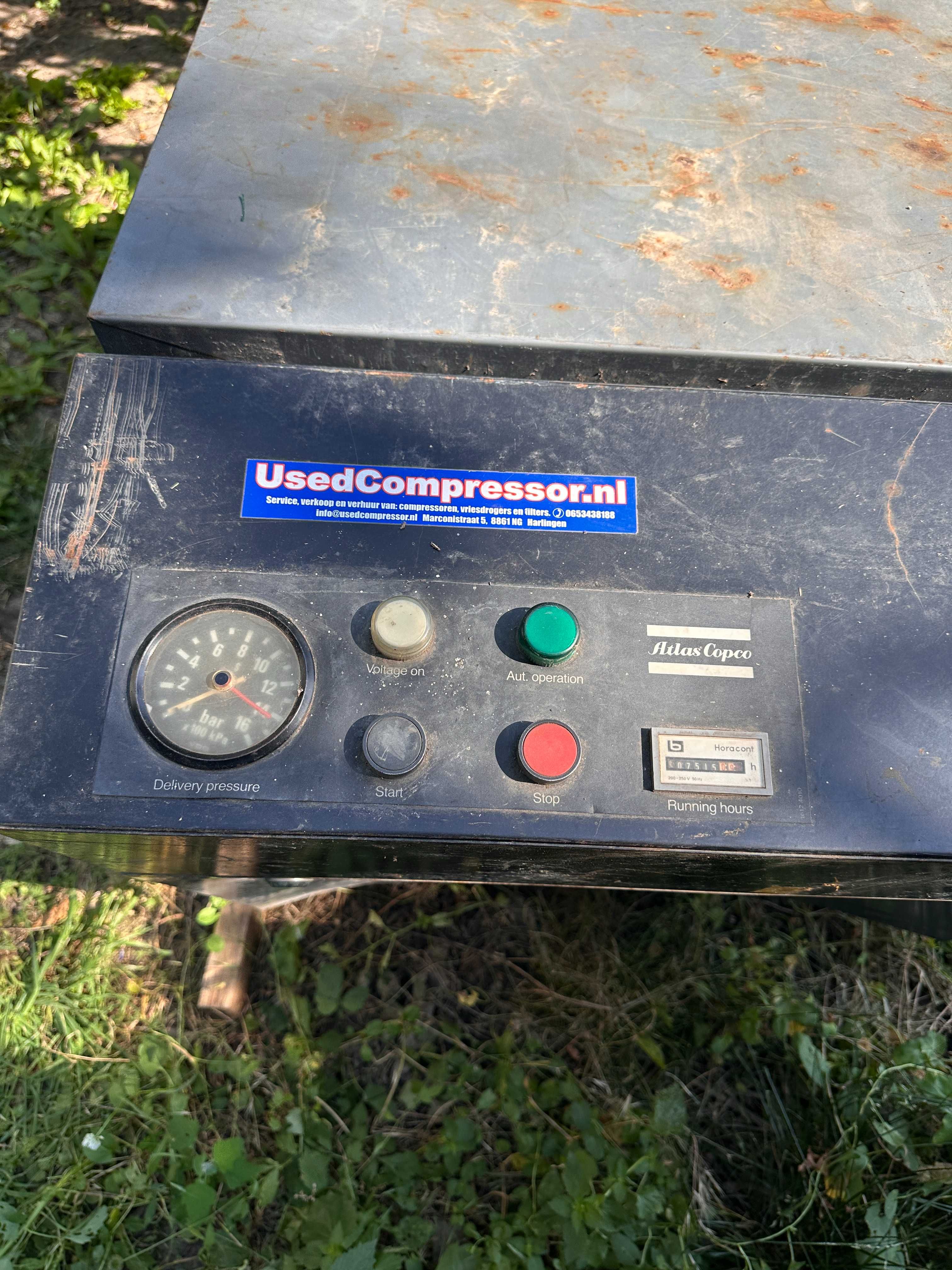 Compresor profesional Atlas Copco LE9 – 10 bar, 7.5 kW, heavy duty ind