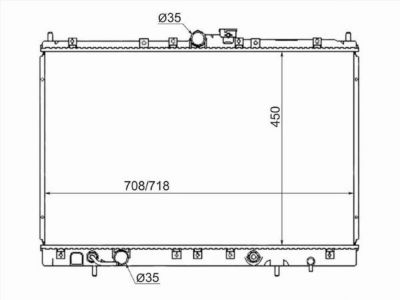 Радиатор  Mitsubishi Rvr