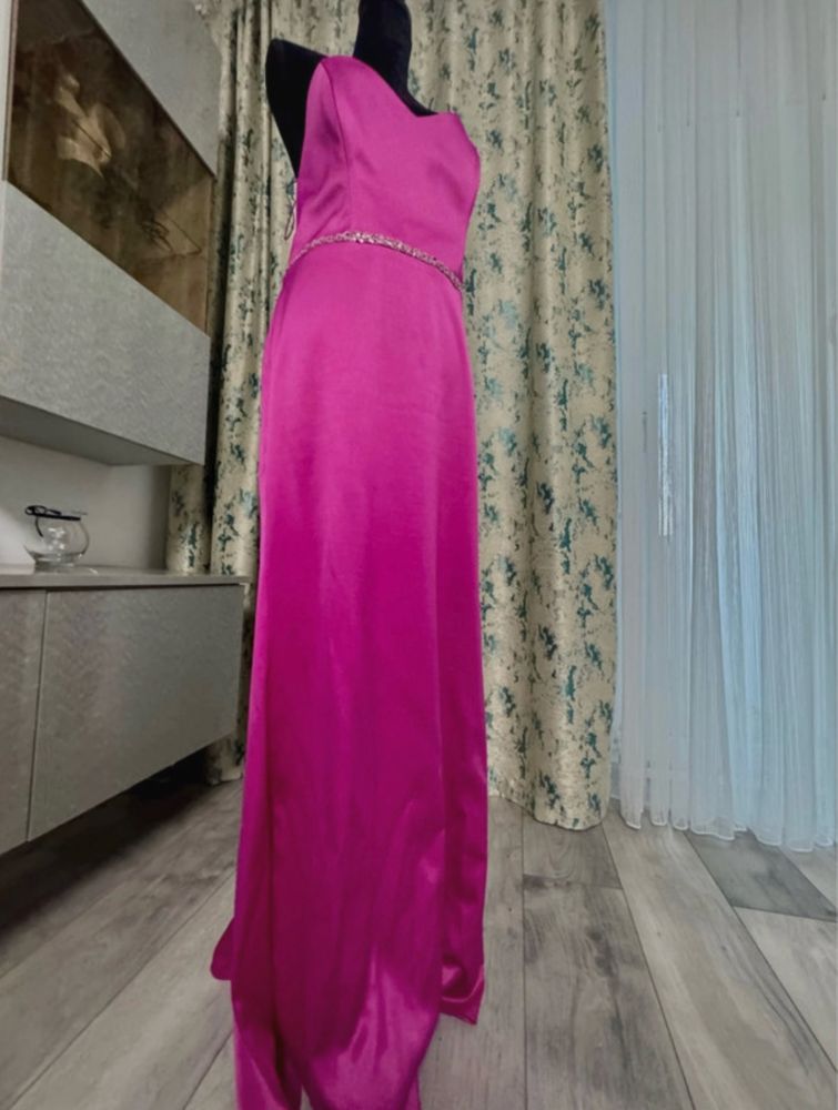 Rochie lunga fucsia
