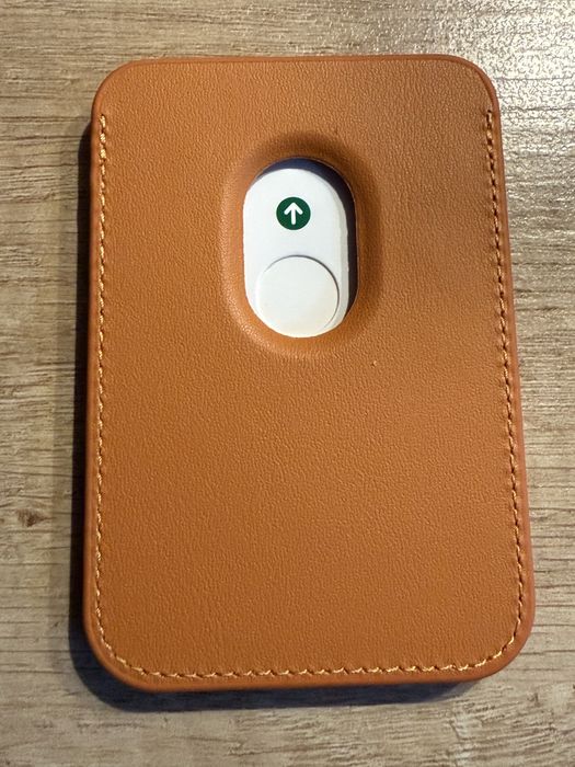 Portofel Apple FineWoven cu MagSafe pentru iPhone, Fox Orange