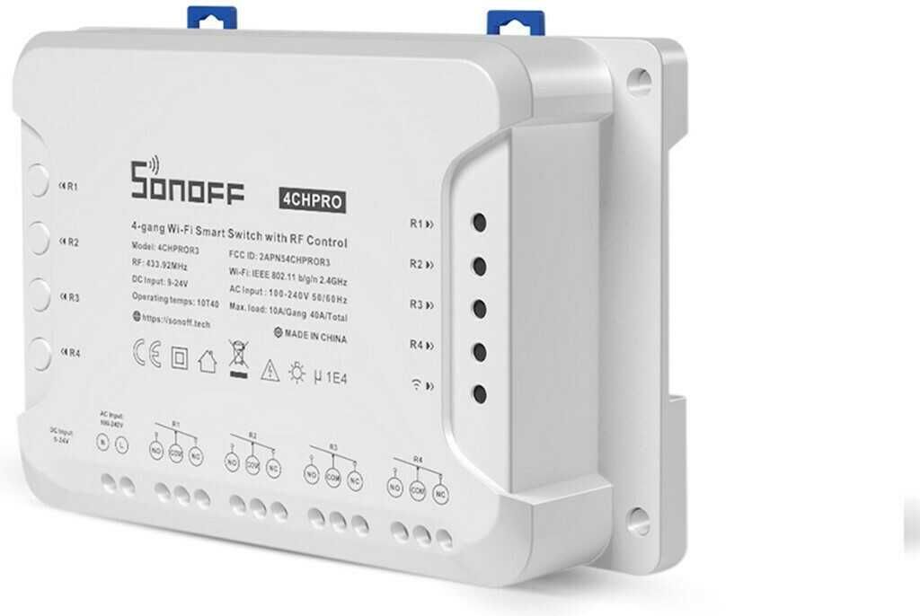 SONOFF 4CHPROR3 4канален Wi-Fi Интелигентен Превключвател с RF контрол