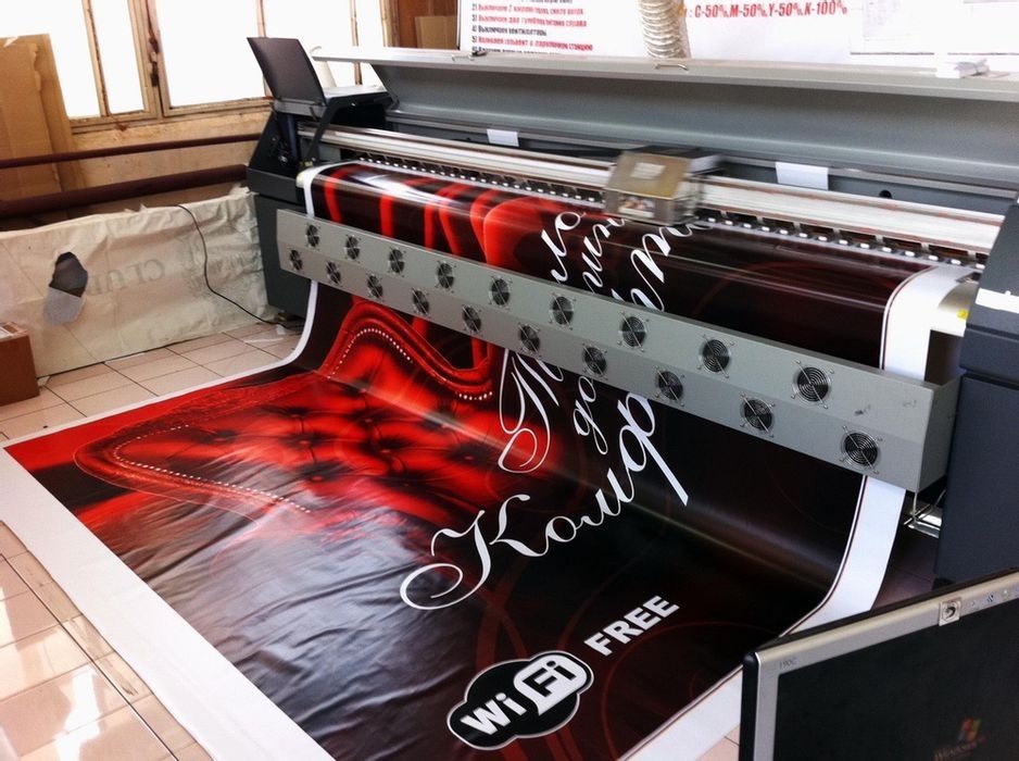 Наружная реклама баннер от 900тг печать полиграфия