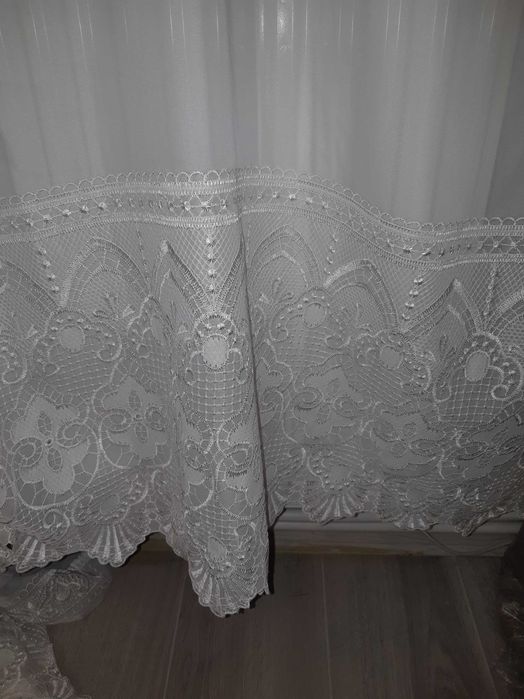 perdea de voal brodata