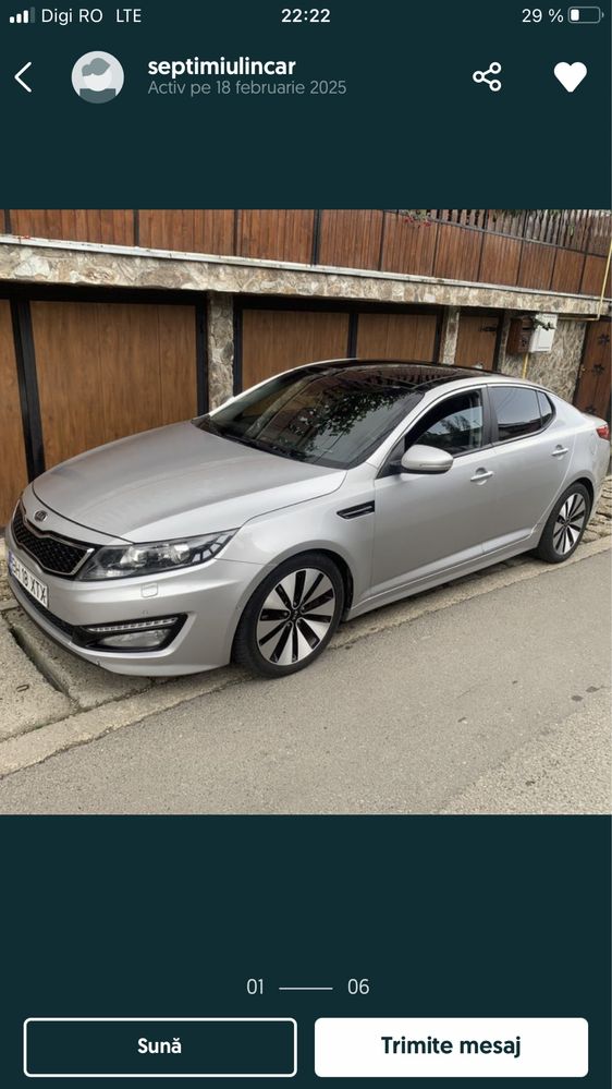 Vand Kia Optima 2014