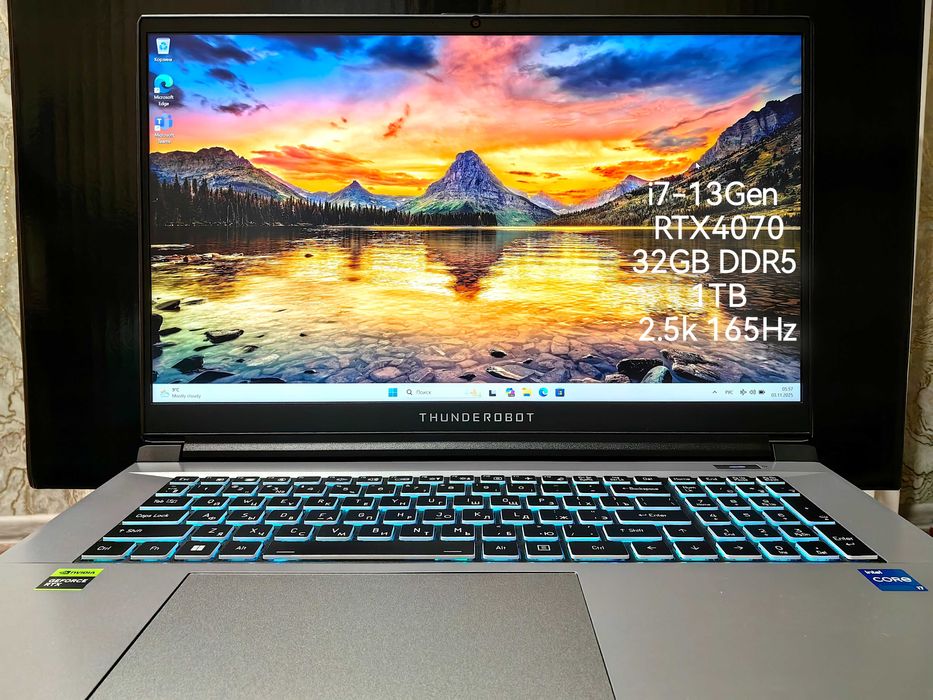 Thunderobot 17.3 i7-13Gen, RTX4070, 32GB, 1TB(1024GB), 2.5k*165Hz