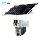 8mp Camera de supraveghere Dubla 4G panou solar
