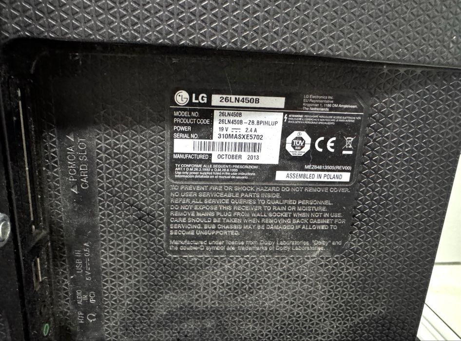 Tv LG 66 cm cu telecomanda