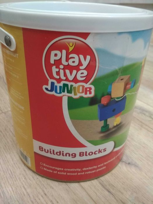 Playtive junior VIGA toys construction block set дървен конструктор