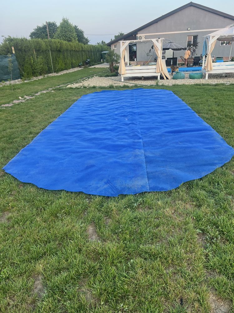Prelata de vara pentru piscina ovala