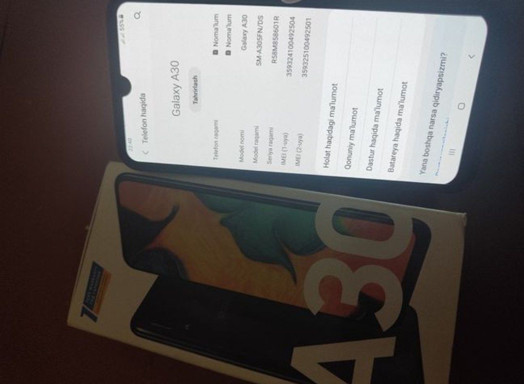 Samsung A30 / CHEGIRMADA!