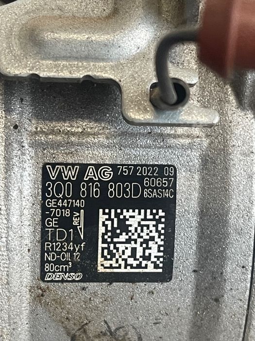 Compresor Ac Seat Arona Kj7 2017 - > 1.0 Tsi Dlaa 3Q0816803D