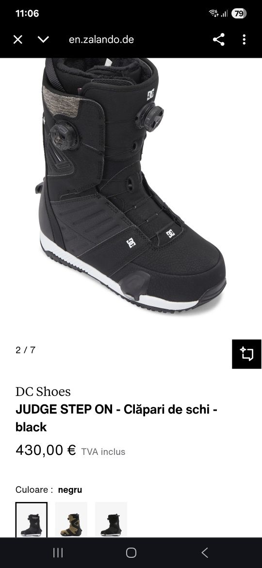Ghete Boots Snowboard DC Judge Step On - BOA