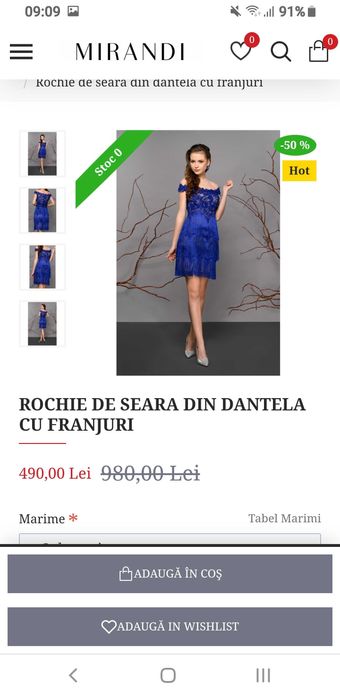 Rochie Mirandi noua, cu etichetă