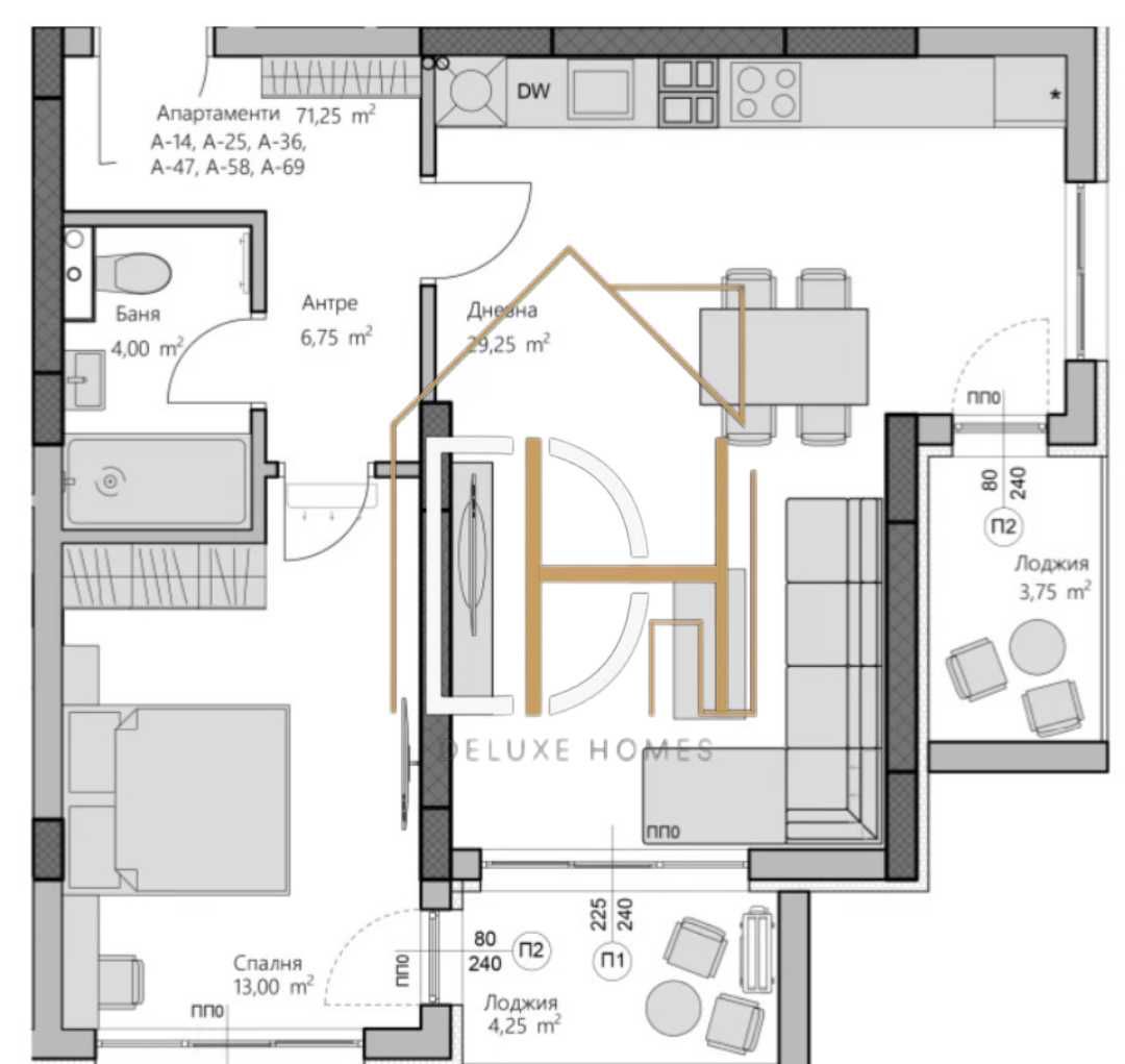 Продава се Двустаен апартамент в Пловдив, Христо Смирненски - 84 кв.м за 1470 €/кв.м - Снимка #1