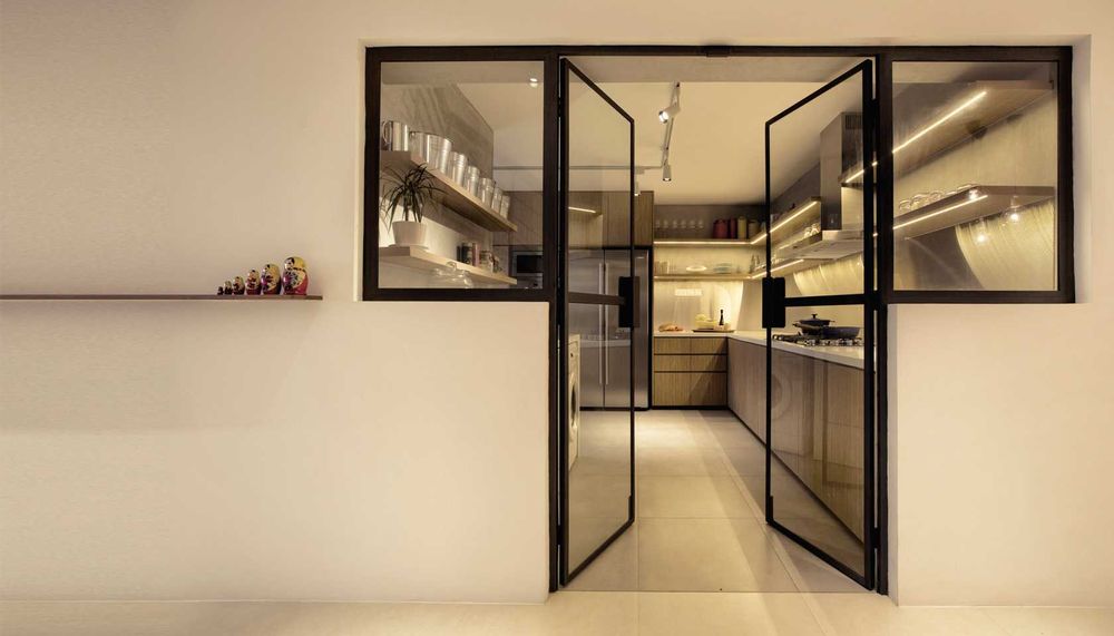 Раздвижные, каскадные, гармошки и распашные двери в стиле loft