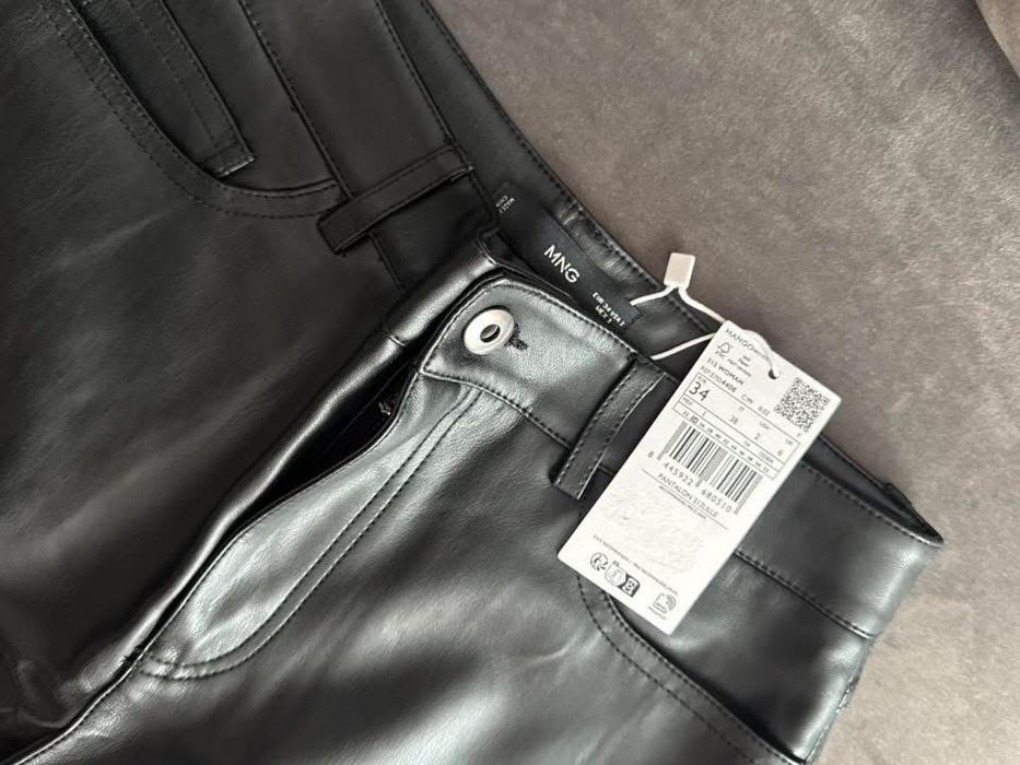 Кожени панталони MANGO - Нови с етикет