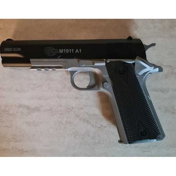 Pistol airsoft Colt 1911 Black&Silver metal slide