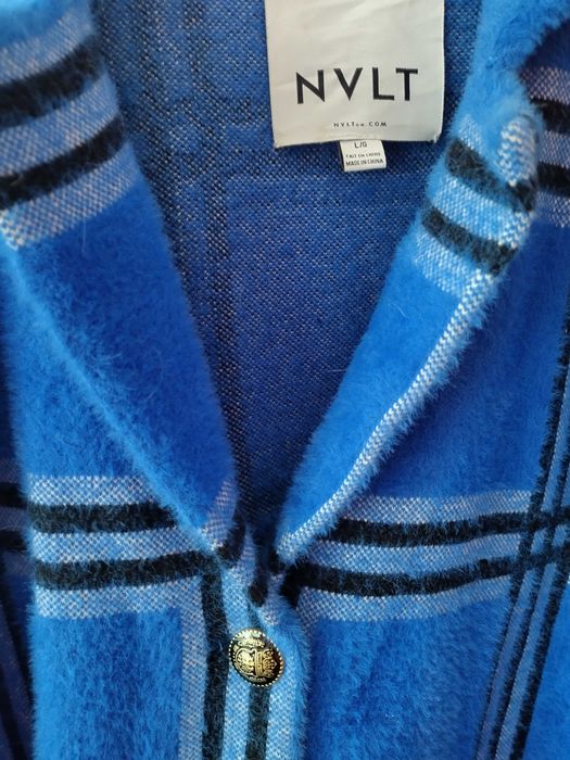 Дамско палто синьо