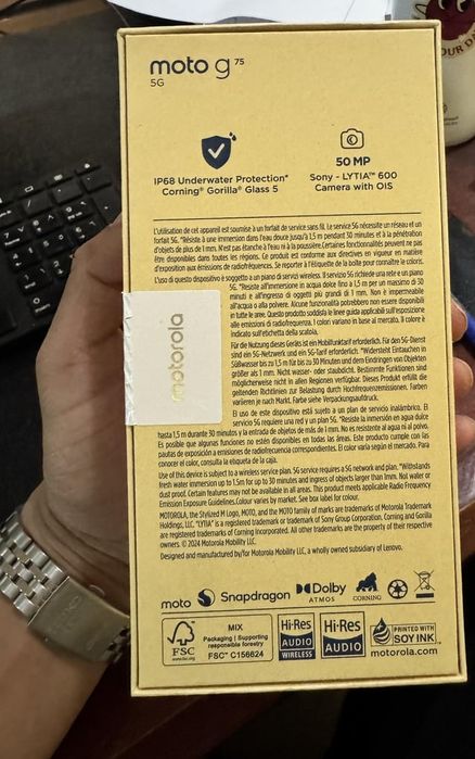 Motorola Moto G75 5g 8/256gb
8/256gb 
Экран 6.78
Snapdragon