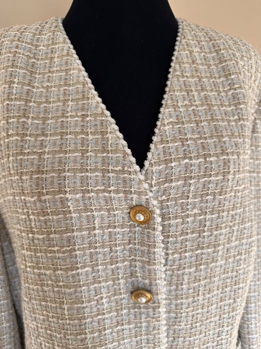Sacou dama tweed beige M/L