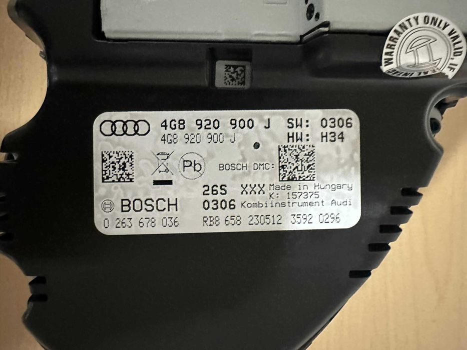 Километраж AUDI A6 / A7 C7 4G ( 2011 - 2018 ) 4G8920900J