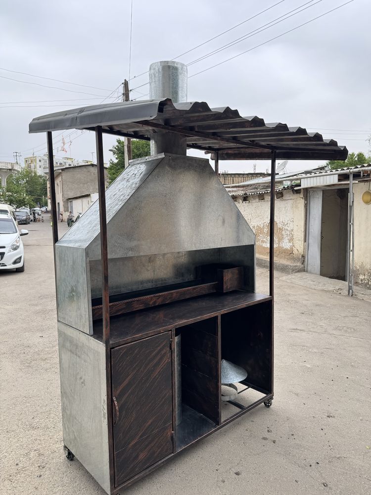 Shashlik uchun qo’ra qora mangal