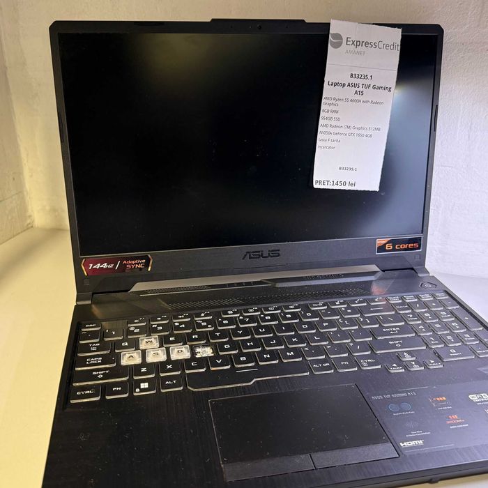 Laptop ASUS Tuf Gaming A15 B33235.1 (AG15) Garantie 2 ani!