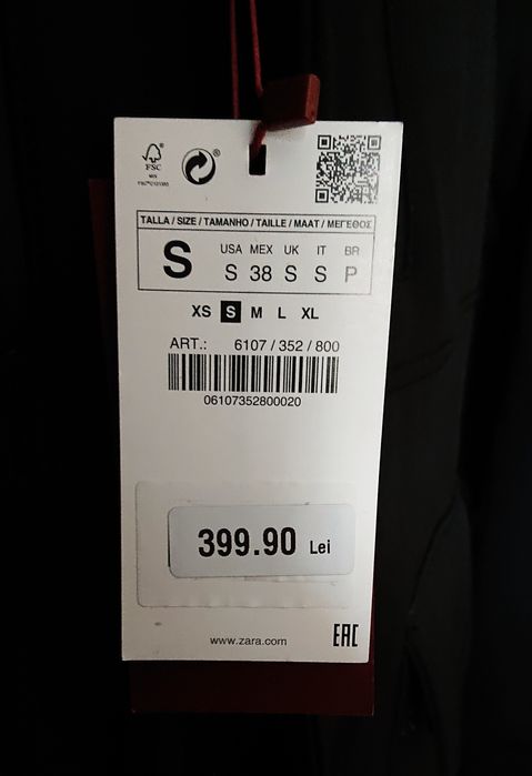 Geaca Zara Man Termo - Marimea S-M