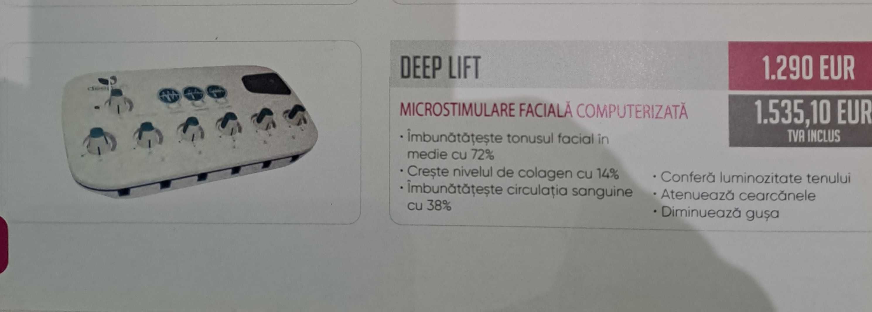 Deep Lift - aparat de lifting facial, nou, in garantie