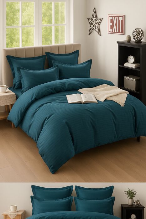 Lenjerie de pat ,Bumbac Damasc 6 piese ,Casa Pucioasa