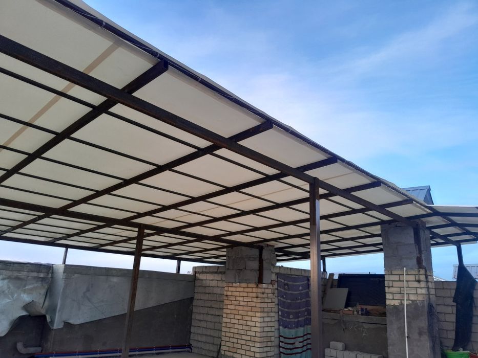 Банер тент устоновка навеслари билан.Baner tent salafan ornatamiz.