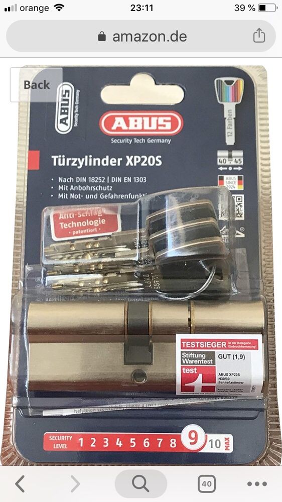 Vand butuci usa blindati ABUS XP20S