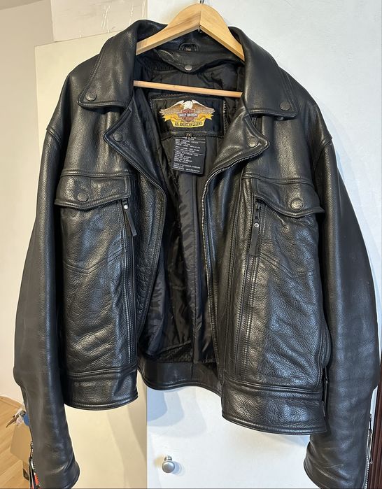 Geaca biker piele Harley Davidson 2XL